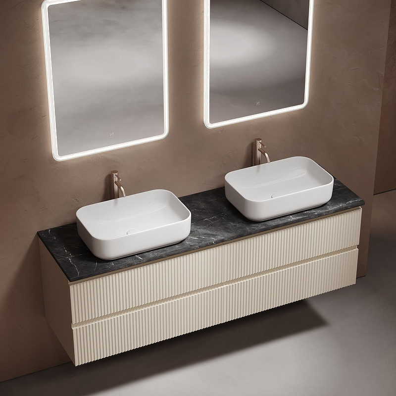 Столешница под раковину Sancos 160 TT160A1X Black Sky