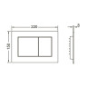 Комплект унитаза Ceramicanova Union CN4009T с инсталляцией Tece Profil 9400412 с сиденьем Микролифт и клавишей смыва Хром глянцевый