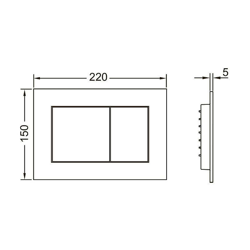 Комплект унитаза Ceramicanova Union CN4009T с инсталляцией Tece Profil 9400412 с сиденьем Микролифт и клавишей смыва Хром глянцевый