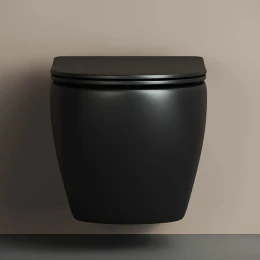 Унитаз Ceramicanova Metropol CN4002MB подвесной Черный с сиденьем Микролифт