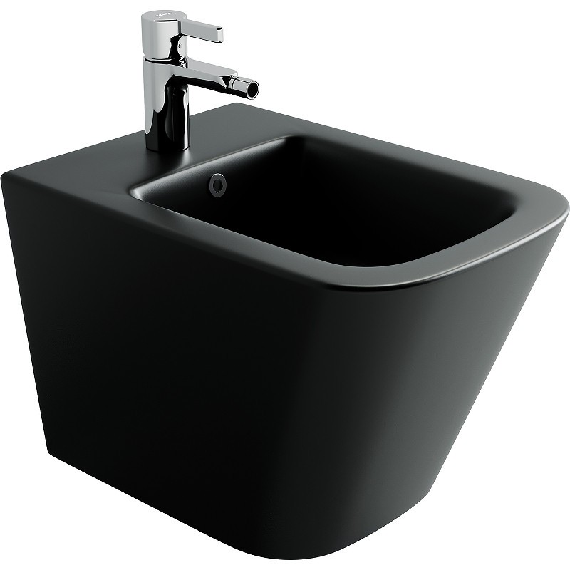 Биде Ceramicanova Union CN4010MB подвесное Черное матовое