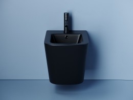 Биде Ceramicanova Union CN4010MB подвесное Черное матовое