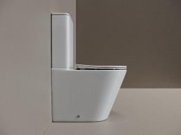 Унитаз-компакт Ceramicanova Highlight CN1802T цвет Белый с бачком и сиденьем Микролифт
