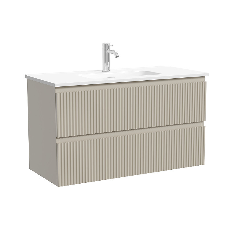 Тумба под раковину Sancos Snob R 90 SNR90/39CE подвесная цвет Beige Soft