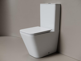 Унитаз-компакт Ceramicanova Cubic CN1803T цвет Белый с бачком и сиденьем Микролифт