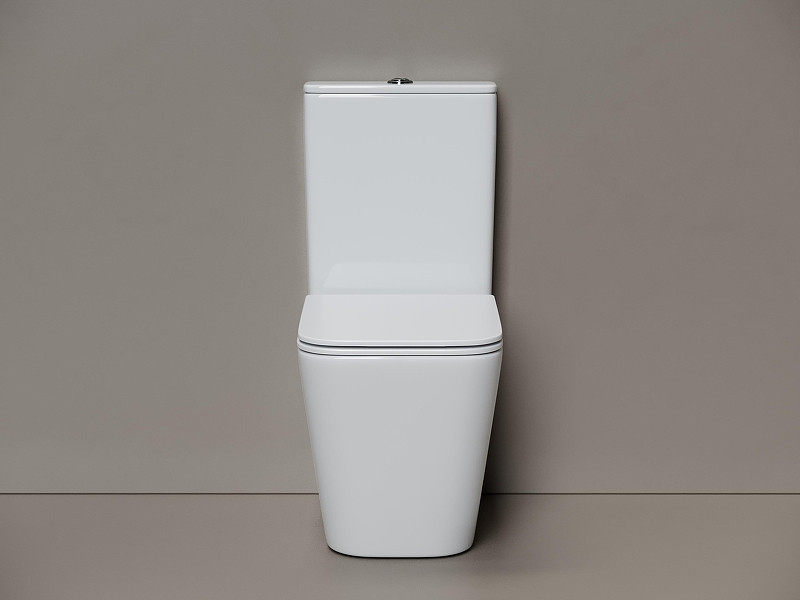 Унитаз-компакт Ceramicanova Cubic CN1803T цвет Белый с бачком и сиденьем Микролифт