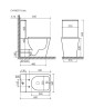 Унитаз-компакт Ceramicanova Cubic CN1803T цвет Белый с бачком и сиденьем Микролифт