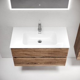 Тумба под раковину Sancos Urban 90 UR90ECH подвесная Дуб чарльстон