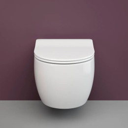 Комплект унитаза Ceramicanova Play CN3001 с сиденьем Микролифт и инсталляцией Jacob Delafon E29025-NF+E4316-CP с клавишей смыва Хром