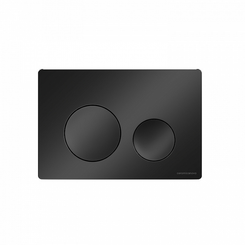 Комплект унитаза с инсталляцией Ceramicanova Mono CN1905_121001MB цвет Белый с сиденьем Микролифт и клавишей смыва цвет Черный матовый