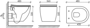 Комплект унитаза Ceramicanova Forma CN3009 с инсталляцией Alcaplast Sadromodul AM101/1120-3:1 RU M71-0001 с сиденьем Микролифт и клавишей смыва Хром