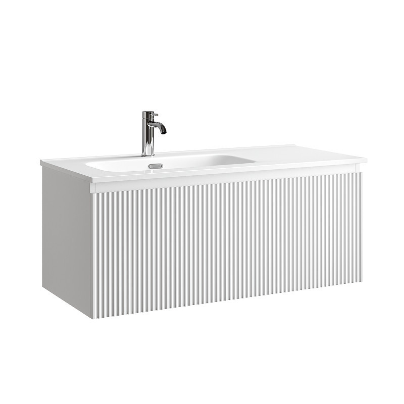 Тумба под раковину Sancos Snob R 1.0 100 L SNR1.0100LW подвесная цвет Bianco