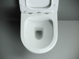 Комплект унитаза с инсталляцией Ceramicanova Mono CN1905_121002MB цвет Белый с сиденьем Микролифт и клавишей смыва цвет Черный матовый