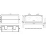 Тумба под раковину Sancos Libra 120 LB120-2ECH подвесная Дуб чарльстон