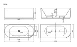 Акриловая ванна Sancos Edge 170x80 L FB23L цвет Белый