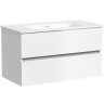 Тумба под раковину Sancos Urban 90 UR90W подвесная Белый глянец
