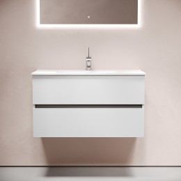 Тумба под раковину Sancos Urban 90 UR90W подвесная Белый глянец