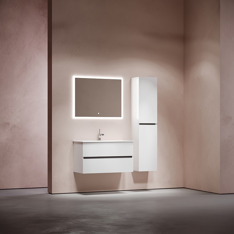 Тумба под раковину Sancos Urban 90 UR90W подвесная Белый глянец