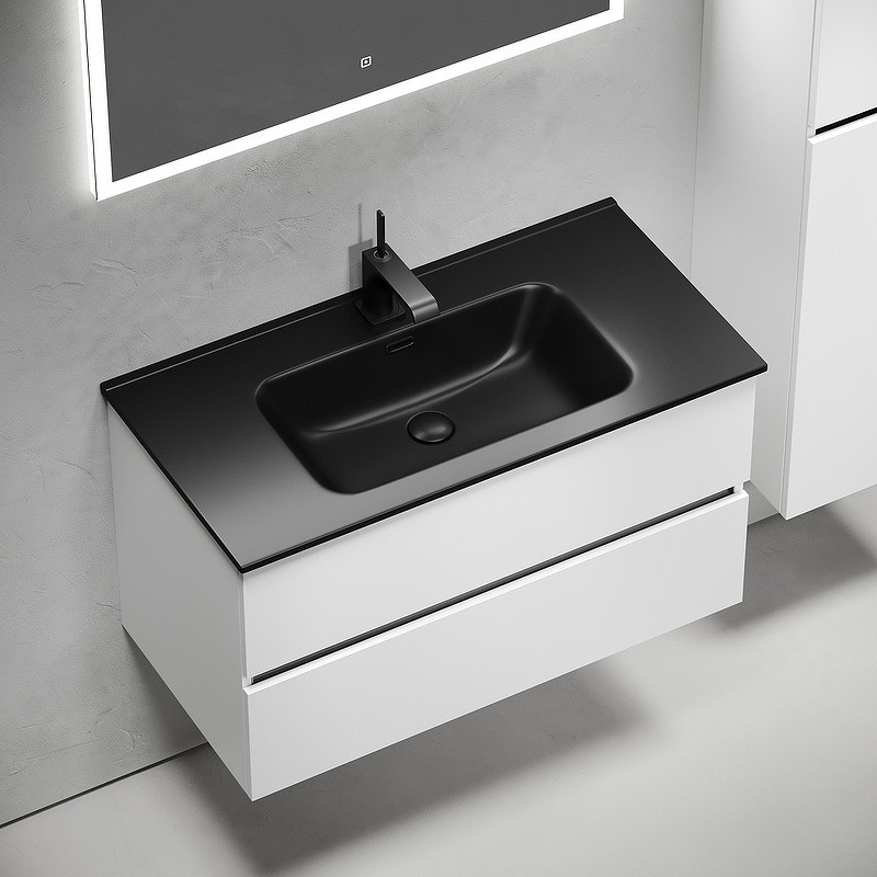 Тумба под раковину Sancos Urban 90 UR90W подвесная Белый глянец