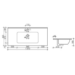Раковина Ceramicanova Element 100 CN7003 Белая