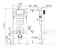 Комплект унитаза с инсталляцией Ceramicanova Forma CN3009_1002B_1000 с сиденьем Микролифт и Черной матовой клавишей смыва