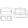 Тумба под раковину Sancos Urban 100 UR100W подвесная Белый глянец