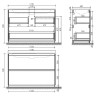 Тумба под раковину Sancos Libra Floor 120 LB120F-1EG Дуб галифакс натуральный