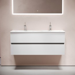 Тумба под раковину Sancos Urban 120 UR120-2W подвесная Белый глянец