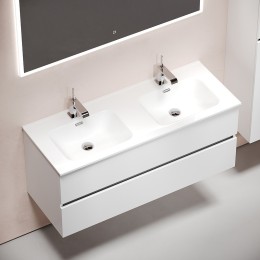 Тумба под раковину Sancos Urban 120 UR120-2W подвесная Белый глянец