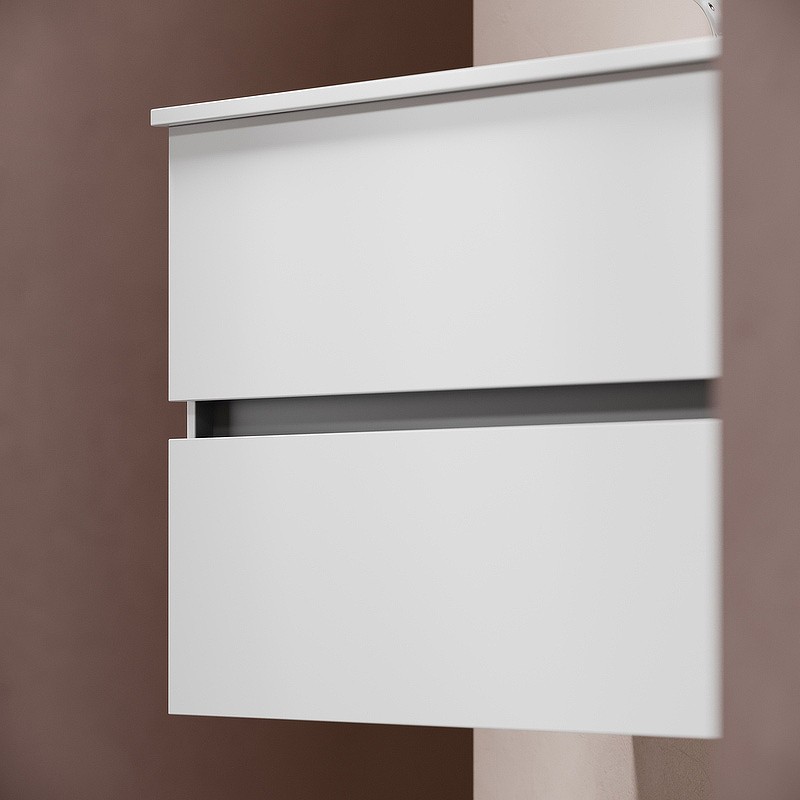 Тумба под раковину Sancos Urban 120 UR120-2W подвесная Белый глянец