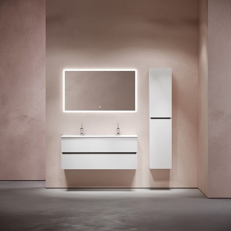 Тумба под раковину Sancos Urban 120 UR120-2W подвесная Белый глянец