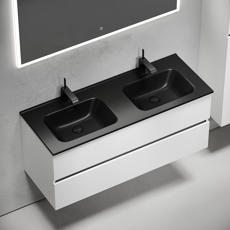 Тумба под раковину Sancos Urban 120 UR120-2W подвесная Белый глянец