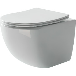Комплект унитаза Ceramicanova Forma CN3009 с инсталляцией Tece Base 9400413 с сиденьем Микролифт и Белой клавишей смыва