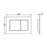 Комплект унитаза Ceramicanova Forma CN3009 с инсталляцией Tece Base 9400413 с сиденьем Микролифт и Белой клавишей смыва