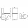 Унитаз-компакт Ceramicanova Metropol CN4001-B без бачка и с сиденьем Микролифт