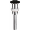 Донный клапан для раковины Ceramicanova CN2000MB click-clack черный матовый