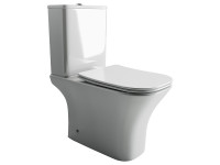 Унитаз-компакт Ceramicanova Alfa CN9002-B цвет Белый без бачка с сиденьем Микролифт