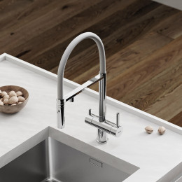 Смеситель для кухни Sancos Imola SC4010CHwh цвет Хром Белый