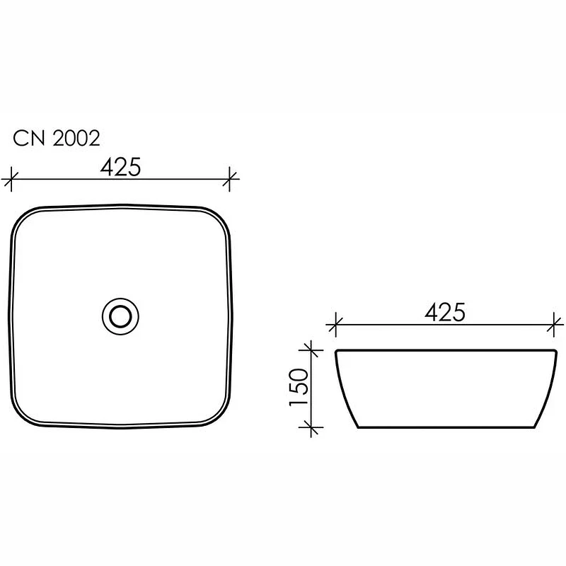 Раковина Ceramicanova Form 42 CN2002 Белая