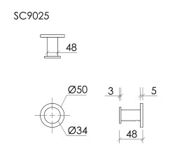 Крючок Sancos Base SC9025BN цвет Никель брашированный