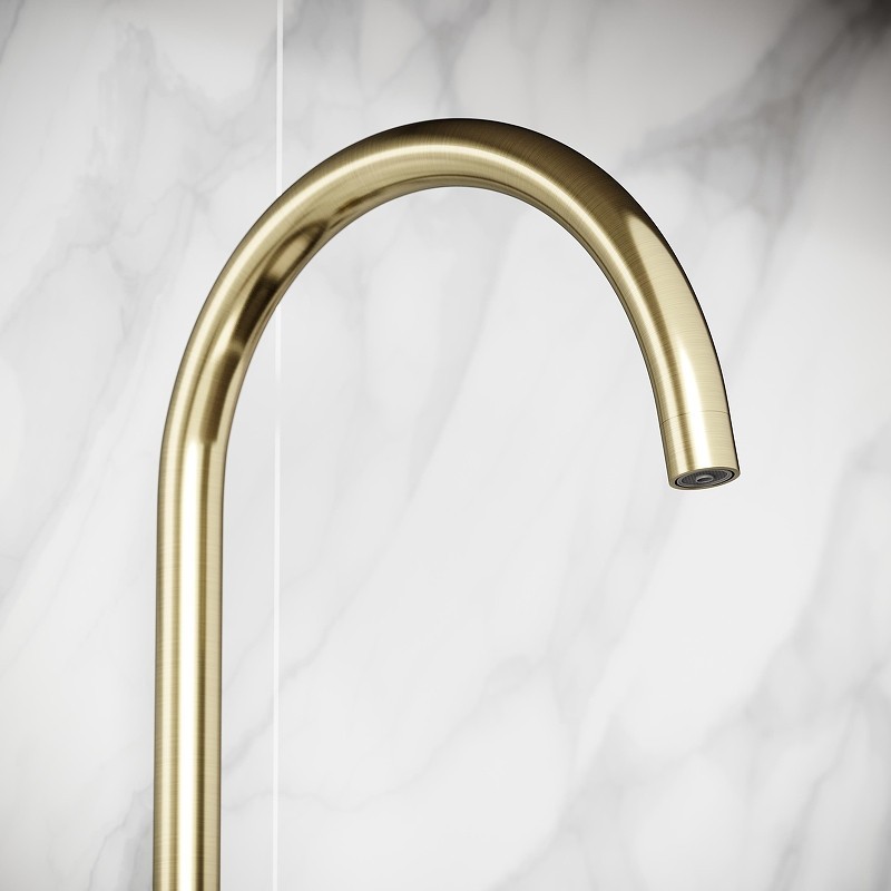 Смеситель для кухни Sancos Taper SC4012BG цвет Золото брашированное