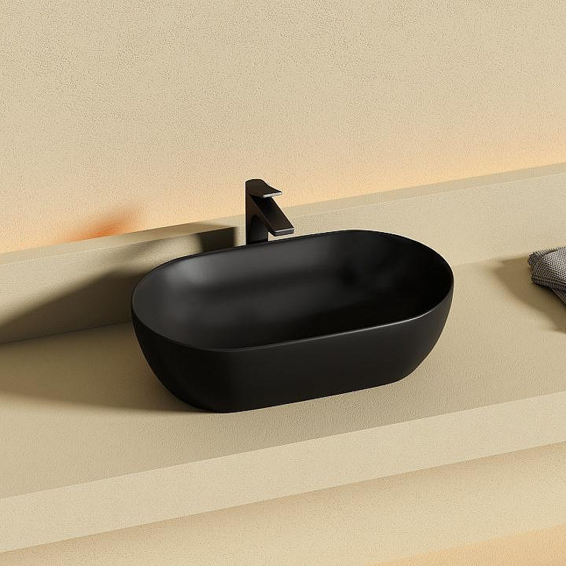 Раковина-чаша Ceramicanova Twist CN12001MB Черная матовая
