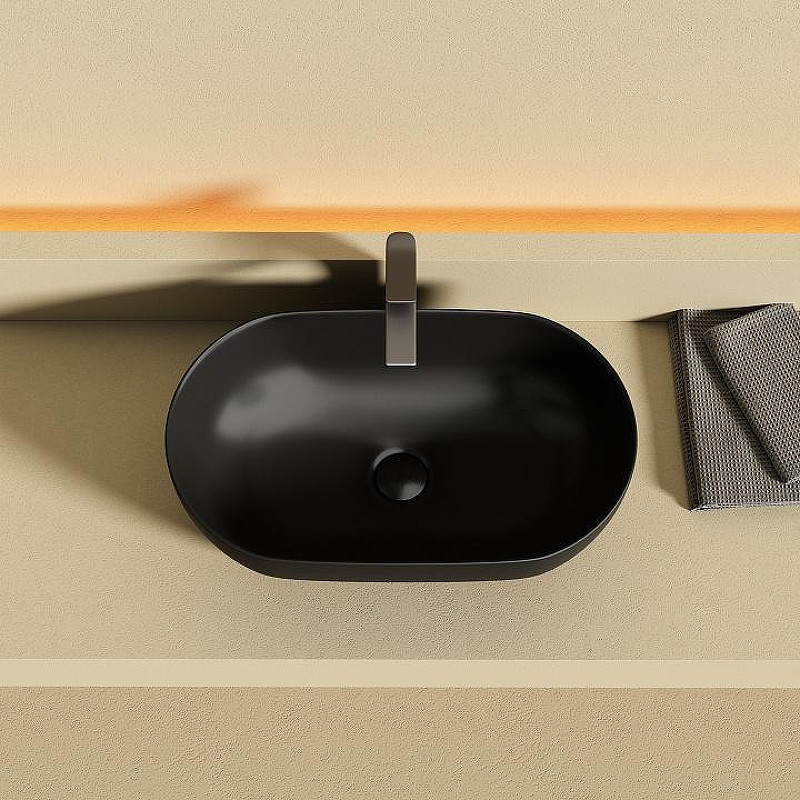 Раковина-чаша Ceramicanova Twist CN12001MB Черная матовая