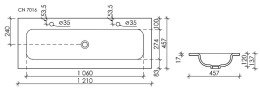 Раковина Ceramicanova Grace 120 CN7016 Белая