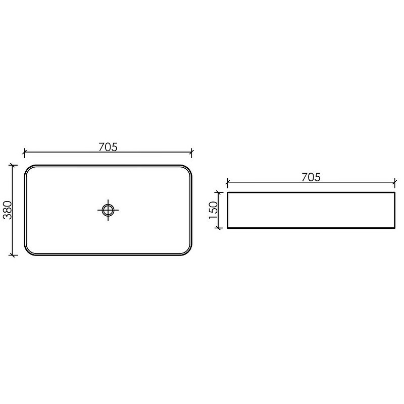 Раковина-чаша Ceramicanova Element 71 CN6054MB Черная матовая