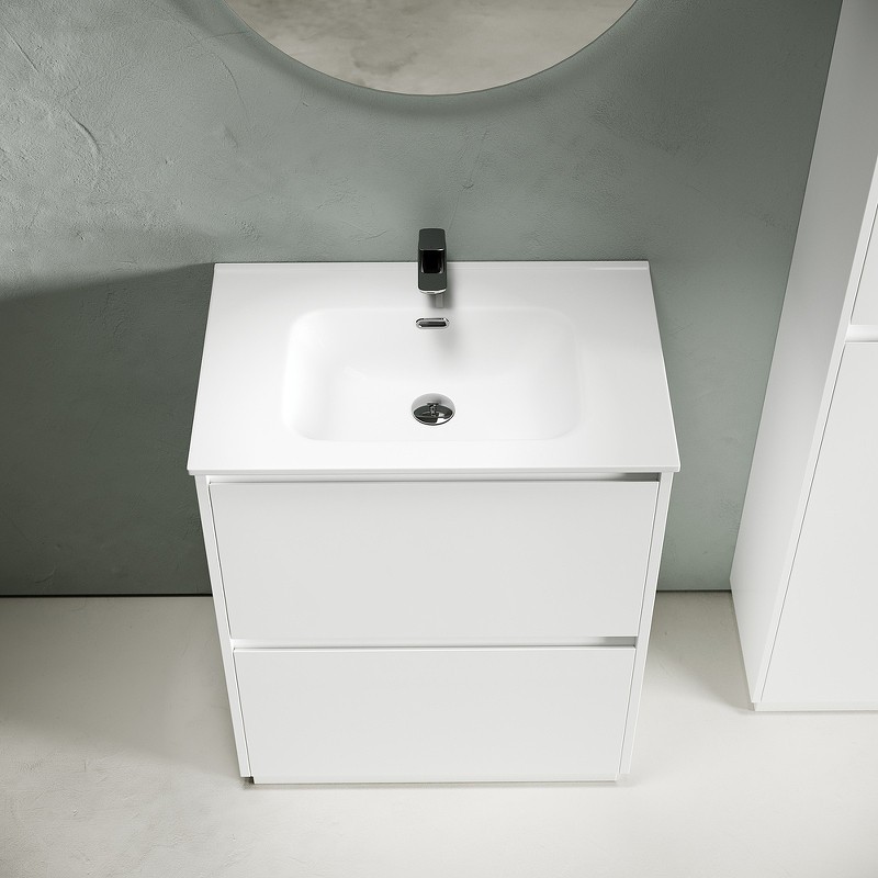 Тумба под раковину Sancos Libra Floor 70 LB70FW Белый глянец