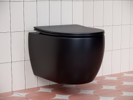 Унитаз Ceramicanova Play CN3001MB подвесной Черный матовый с сиденьем Микролифт