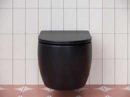 Унитаз Ceramicanova Play CN3001MB подвесной Черный матовый с сиденьем Микролифт