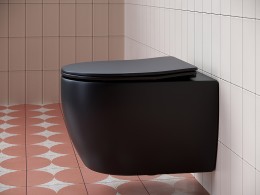 Унитаз Ceramicanova Play CN3001MB подвесной Черный матовый с сиденьем Микролифт