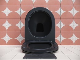 Унитаз Ceramicanova Play CN3001MB подвесной Черный матовый с сиденьем Микролифт